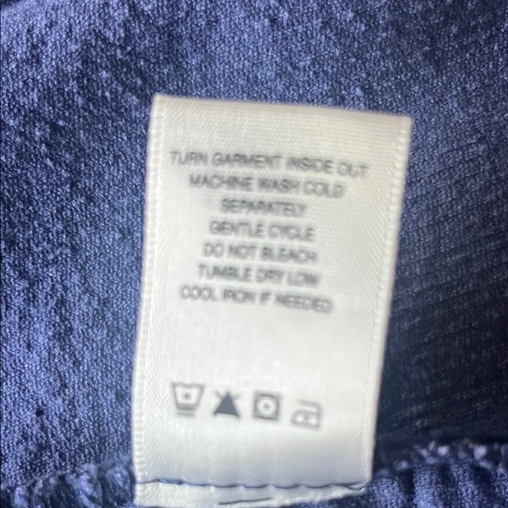 John Mark Jacket Dark Blue Corduroy Beaded Velvet Burnout Sleeves Medium - Picture 9 of 13